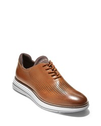Cole Haan Original Grand Ultra Laser Oxford In British Tanoptic White At Nordstrom
