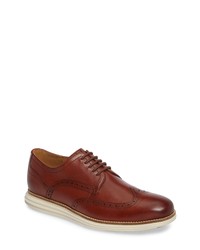 Cole Haan Original Grand Wingtip Derby In Woodbury Ivory Leather At Nordstrom
