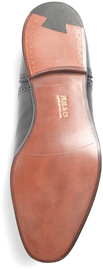 Brooks Brothers Peal Co Medallion Perforated Captoes, $388