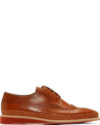 Paul Smith Ps By Cognac Leather Kordan Brogues