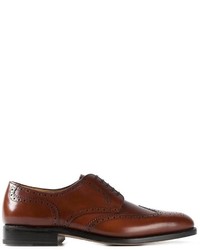 Salvatore Ferragamo Brogue Detailed Oxford Shoes