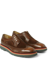 Paul Smith Shoes Accessories Contrast Sole Leather And Suede Derby Brogues