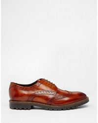 Base London Trench Leather Derby Brogue Shoes