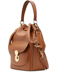 Ralph Lauren Collection Ricky Leather Bucket Bag