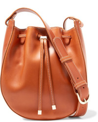Vanessa Seward Dakota Leather Bucket Bag Tan