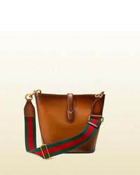 Gucci Jackie Soft Leather Bucket Bag