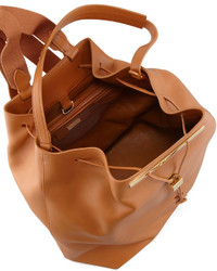 The Row Hobo Leather Hobobackpack Camel