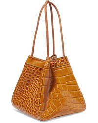 Rejina Pyo Rita Croc Effect Leather Bucket Bag