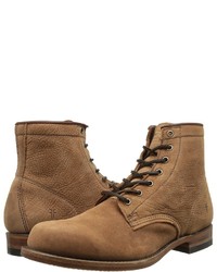 Frye Arkansas Mid Leather Lace Up Boots