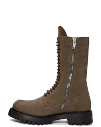 Rick Owens Brown Army Boots