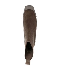 Rick Owens Grilled Platform Leather Boots