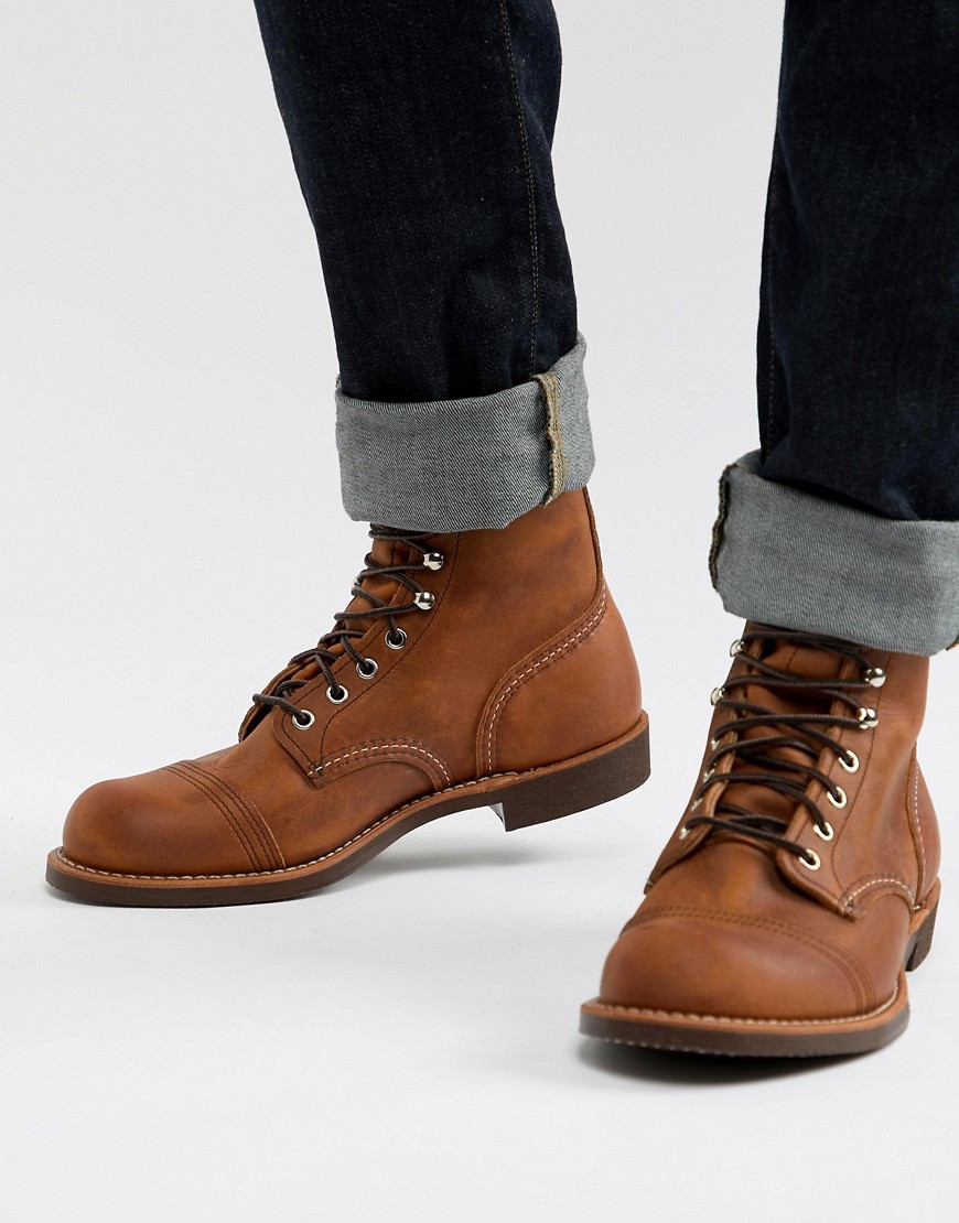 Red Wing Iron Ranger Lace Up Boots In Copper Leather, $330 | Asos ...