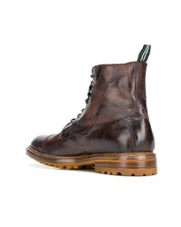 Green George Lace Up Boots