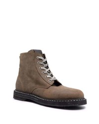 Golden Goose Lace Up Leather Ankle Boots