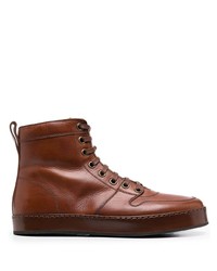 Officine Creative Lace Up Leather Ankle Boots