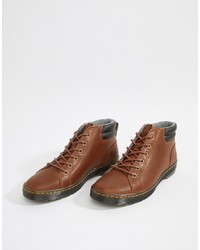 Dr. Martens Plaza 6 Eye Boots In Tan