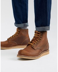 Red Wing Rover Lace Up Boots In Copper Leather