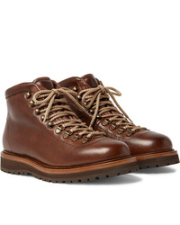 Brunello Cucinelli Shearling Lined Leather Boots