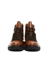 Common Projects Tan Leather Hiking Boots