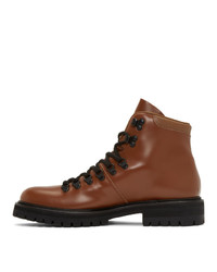 Common Projects Tan Leather Hiking Boots