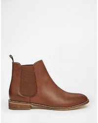 Asos Airbound Leather Chelsea Ankle Boots