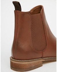 Asos Airbound Leather Chelsea Ankle Boots