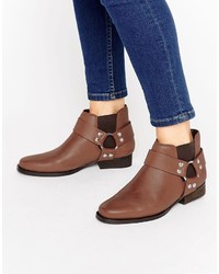 Asos Altico Leather Western Chelsea Boots
