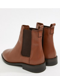 ASOS DESIGN Aura Leather Chelsea Ankle Boots Leather