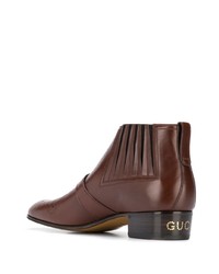 Gucci Buckle Detail Ankle Boots