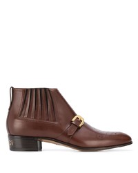 Gucci Buckle Detail Ankle Boots
