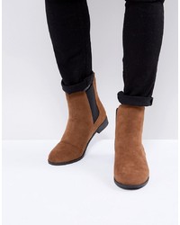 Brave Soul Chelsea Boots In Tan