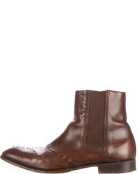 Sergio Rossi Chelsea Leather Ankle Boots