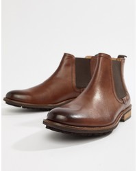 Silver Street Chunky Chelsea Boot In Brown