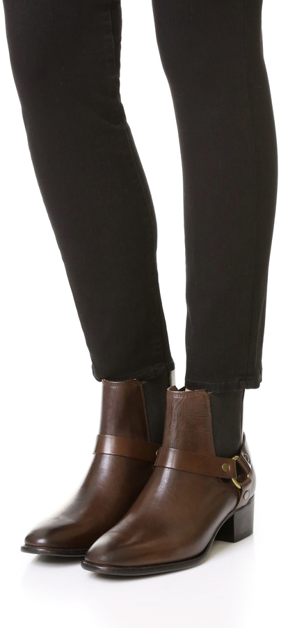 Frye Dara Harness Chelsea Booties 348 shopbop Lookastic