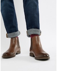 New Look Faux Leather Chelsea Boots In Brown