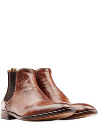 Officine Creative Leather Chelsea Boots