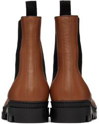 Loewe Tan Leather Chelsea Boots
