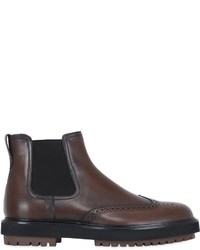 Tod's Brogue Leather Chelsea Boots