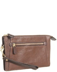 Tumi Beacon Hill Double Zip Top Leather Clutch
