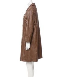 See by Chloe See By Chlo Double Breasted Leather Coat