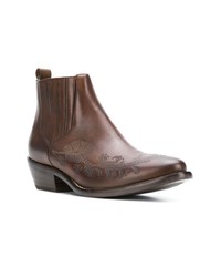 Etro Carved Ankle Boots