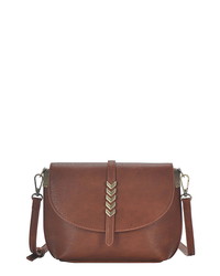 ANTIK KRAFT Arrow Faux Leather Crossbody Bag