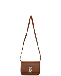 Burberry Brown Leather Small Tb Bag