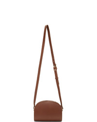 A.P.C. Brown Mini Demi Lune Bag