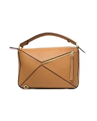Loewe Brown Puzzle Leather Shoulder Bag