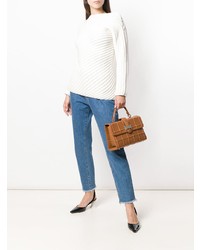 Rodo Embossed Check Tote