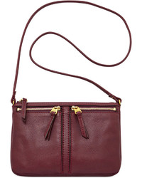 Fossil Erin Leather Small Top Zip Crossbody