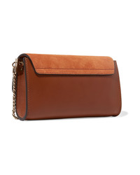 Chloé Faye Mini Leather And Suede Shoulder Bag