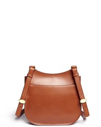 The Row Hunting Small Leather Shoulder Bag