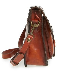 Patricia Nash Lari Vegetable Tanned Leather Crossbody Bag Brown